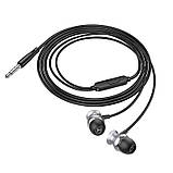 Наушники HOCO Fountain metal universal earphones with microphone M106 черные, фото 3