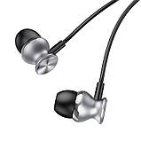 Наушники HOCO Fountain metal universal earphones with microphone M106 черные, фото 6