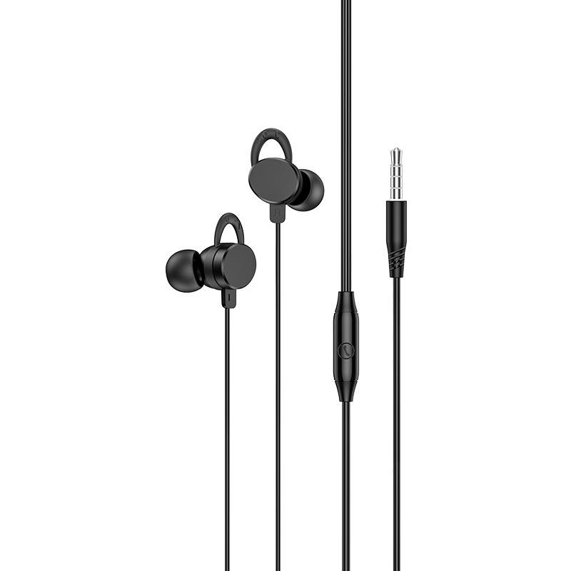 Навушники HOCO M103 Rhyme universal earphones with microphone чорні, фото 1