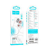 Навушники з мікрофоном вставні HOCO M107 Discoverer universal earphones фіолетові, фото 3