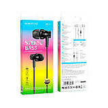 Навушники BOROFONE Talent universal earphones with mic BM67 чорні, фото 2