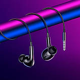 Наушники HOCO Crystal sound wire-controlled earphones with microphone M101 Pro черные, фото 5
