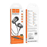 Навушники металеві HOCO M108 Spring metal universal earphones with mic чорні, фото 4