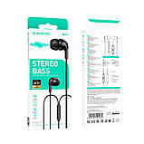 Навушники Borofone Craft universal earphones with mic BM83 чорні, фото 2