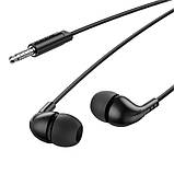Навушники Borofone Craft universal earphones with mic BM83 чорні, фото 3