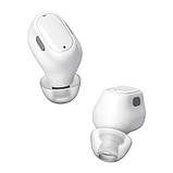 Навушники бездротові — гарнітура BLUETOOTH 5.0 BASEUS Encok True Wireless Earphones WM01 білі, фото 4