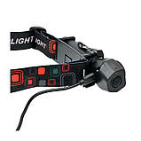 Ліхтарик налобний LED RL-211 Type-C, XPE LED+COB, Magnetic fix torch, фото 4