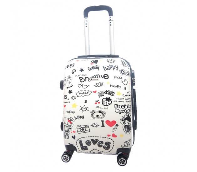 Валіза Worldline Airtex 808/love Великий L Різнокольоровий