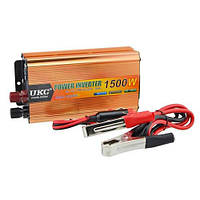 Перетворювач напруги UKC 1500 Вт 12v 220v інвертор 1500w 12в 220в (тільки опт)