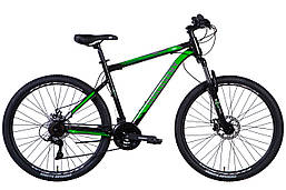 Велосипед ST 27.5" Discovery TREK AM DD рама-2024 (чорно-зелений)