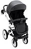 Коляска 2 в 1 Bair Kiwi White ECO BKW-29 чорний, фото 8