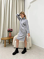 Ангорова сукня тепла з розрізами по бокам дуже зручна (Норма), фото 7