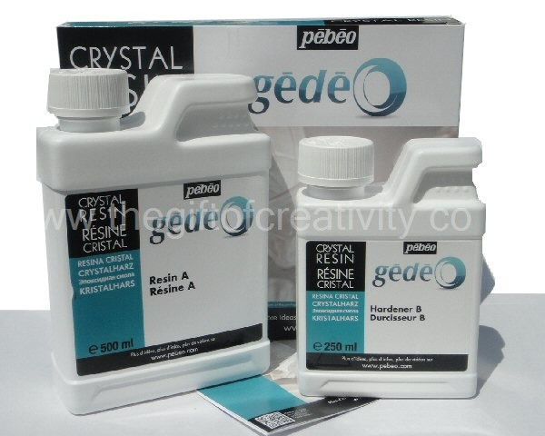 Смола епоксидна Pebeo Crystal Resin. Уп. 750 мл. Ювелірна (Франція) для декору, прикрас (GEDEO)
