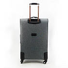 Валіза дорожня 3 в 1 трійка тканинна на колесах у різних кольорах Cans Синя, фото 3