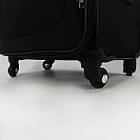 Валіза дорожня 3 в 1 трійка тканинна на колесах у різних кольорах Cans Синя, фото 2