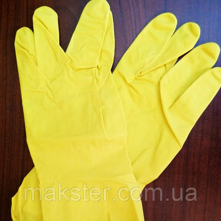 Рукавички господарські жовті Work and Care 