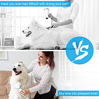 Щітка - фен 2 в 1 Pet Grooming Dryer для сушки щерсті після купання для собак і котів, фото 6