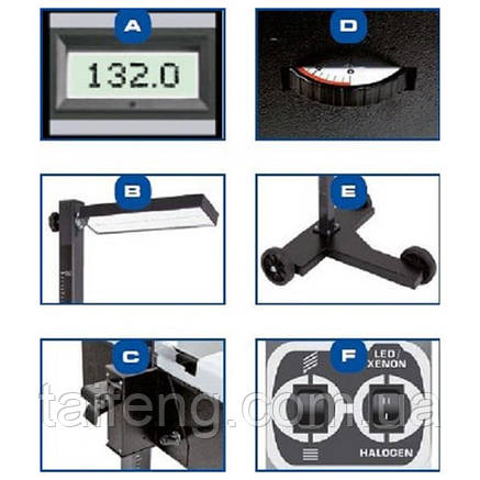 Прилад для регулювання світла фар HL19D SPIN (Італія), фото 2
