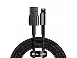 Кабель Baseus Tungsten Gold USB 2.0 to Lightning 2.4A 2M Чорний (CALWJ-A01)