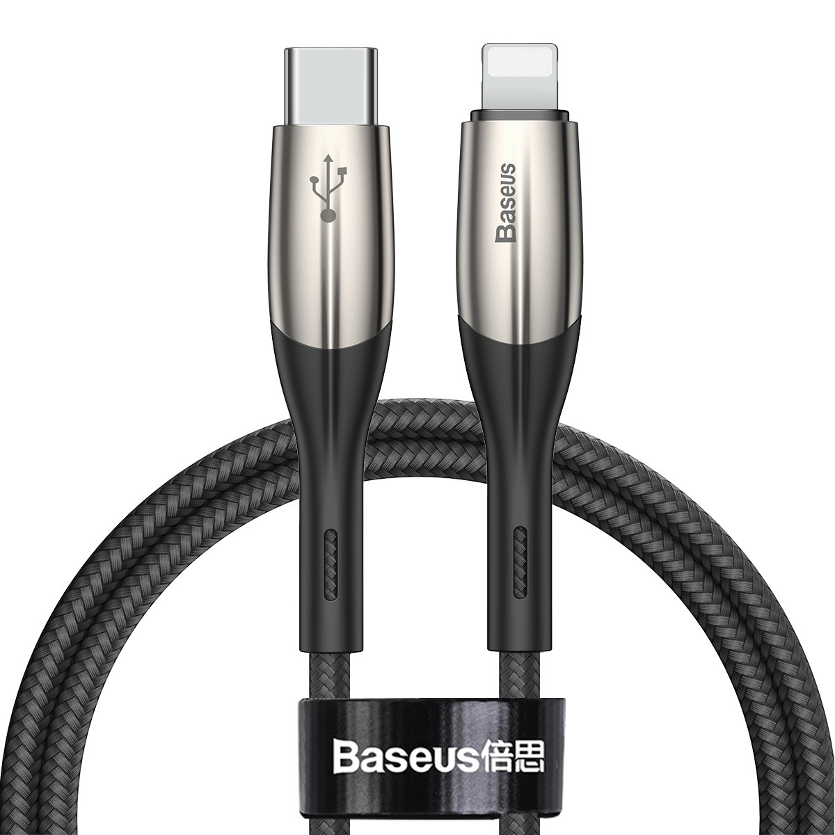 Кабель Baseus Horizontal Type-C to Lightning PD 18W 1M Чорний (CATLSP-01)