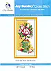 Набір для вишивання за нанесеною на канву схемою "The fruit and flowers". AIDA 14CT printed 31*54 см, фото 3