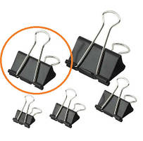 Біндер зажим 41 мм, 12 шт./уп. чорний. BuroMax