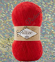 Красная пряжа с мохером Alize 3 Season (ализе 3 сизон) 56 красный