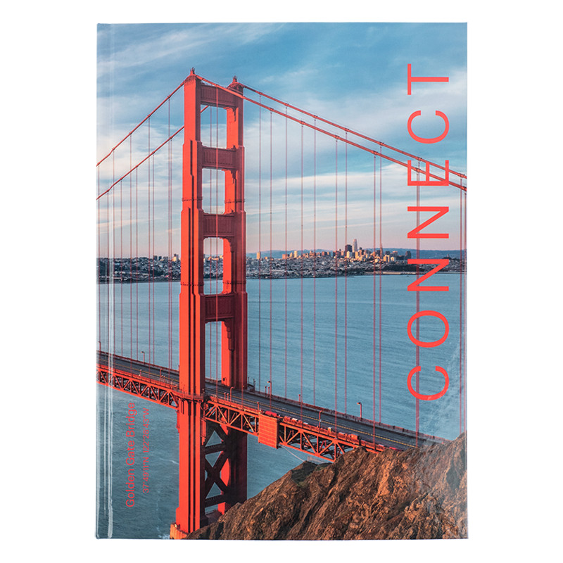 Книга записна А4 96 арк клітинка Connect