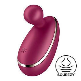 Вібратор для клітора зовнішньої стимуляції Satisfyer Spot On 1 Berry, гнучкий відросток