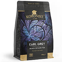 Чай KOLONIST 100 г чорний EARL GRAY (з бергамотом)