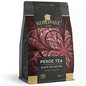 Чай KOLONIST 100г чорний PEKOE Ceylon