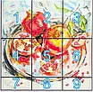 Набір для вишивання за нанесеною на канву схемою "Romegranate" . AIDA 14CT printed, 44*44 см, фото 4