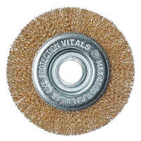 Щітка дискова Vitals гофрована латунова 125×22,2 м, 0,3 мм