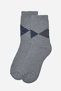 Шкарпетки чоловічі махрові сірого кольору розмір 42-48 166920P