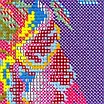 Набір для вишивання за нанесеною на канву схемою "Poppy and cherry".AIDA 14CT printed,48*48см, фото 7