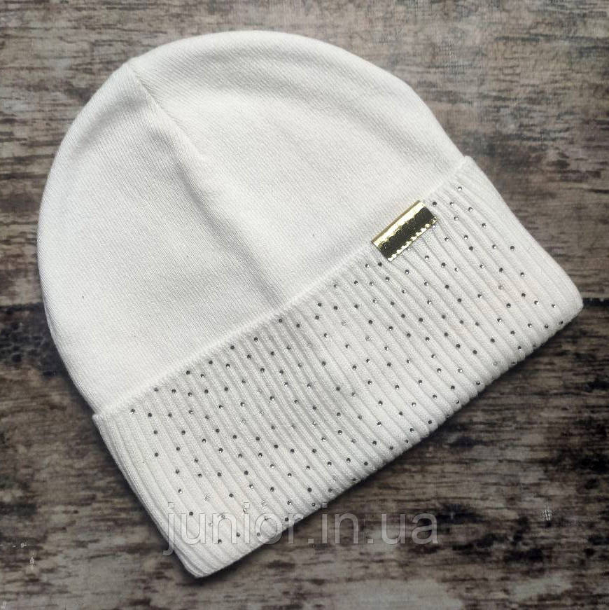 Демісезонна дитяча шапка для дівчинки Perfect (Польща), фото 1
