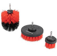 Набір щіток нейлонових для дриля 3 шт. (50, 80, 100 мм) INTERTOOL BT-0301