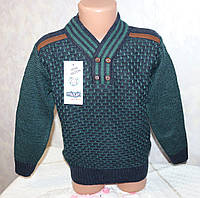Качественный свитер на мальчика с овечьей шерстью 5-6 лет