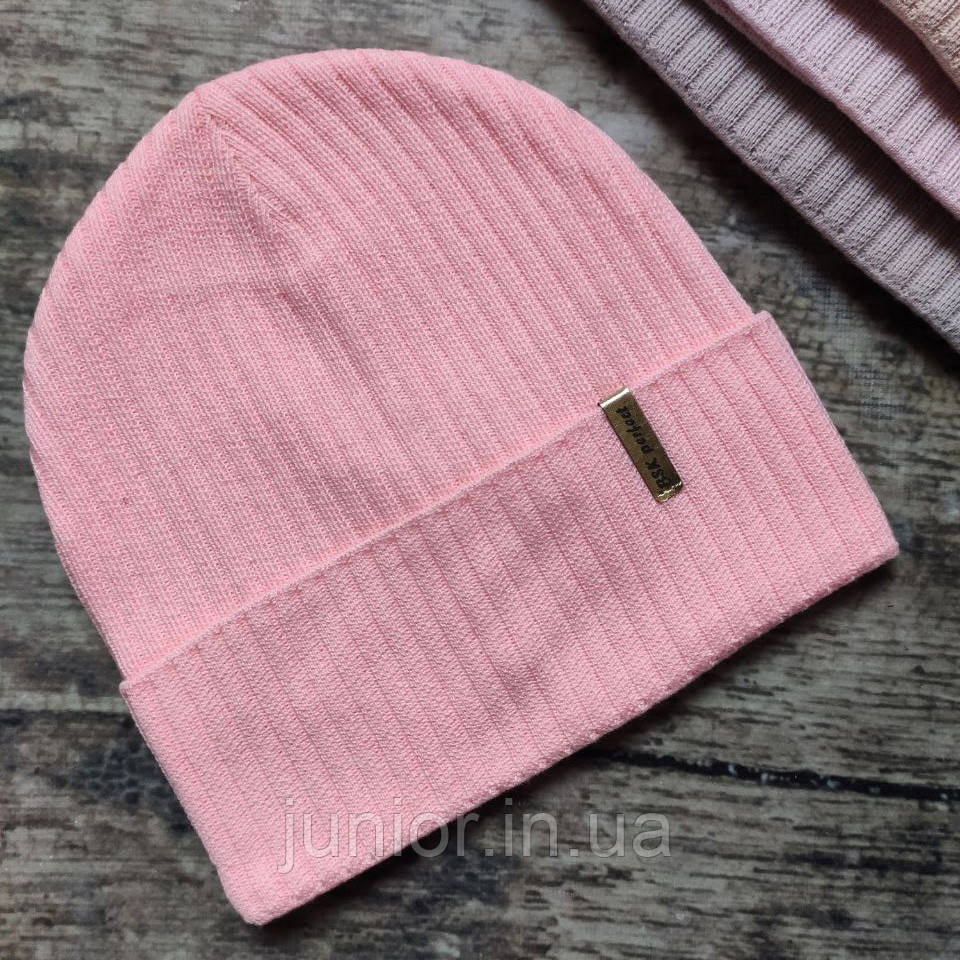 Дуже красива демісезонна шапочка для дівчинки Perfect (Польща), фото 1
