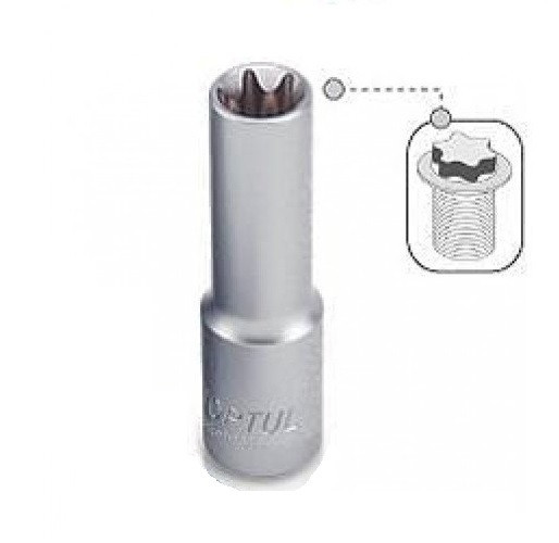 Головка Torx E10 TOPTUL довга 1/2" BAEH1610, фото 1