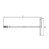 Ключ свічний з магнітом Т-подібний TOPTUL 16мм L450мм CTHB1645, фото 3