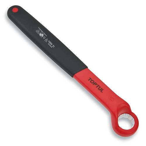 Ключ накидний односторонній (кут 75°) 22мм 1000V VDE TOPTUL AAAW2222V4, фото 1