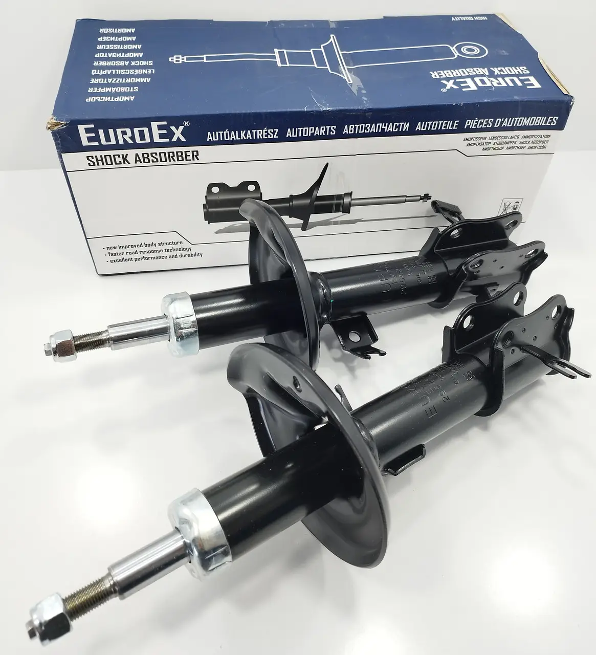 Амортизатор передній газ-олія (к-т лев + оправ) Лачетті EuroEx Угорщина, фото 1