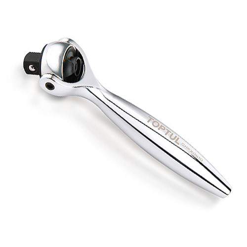 Міні трещітка 1/4" з шарніром (360°) 90 зубців TOPTUL CHKX0810, фото 1