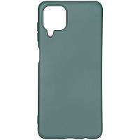 Чехол - накладка для Samsung M12 / бампер на самсунг M12 / Soft Case / Green / с микрофиброй.