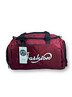 Дорожня сумка 40 л Fashion 1 відділення 3 додаткових відділення розмір: 30*50*24 см червона