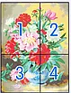 Набір для вишивання за нанесеною на канву схемою "The peony vase 2". AIDA 14CT printed, 35*45 см, фото 4