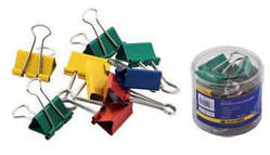 Біндер зажим 25 мм, 12 шт./уп. асорті. BuroMax