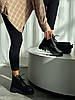Теплі чорні жіночі  шкіряні ботинкики розміри 36-41, фото 2