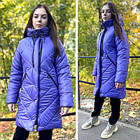 Зимове пальто для дівчинки "Жасмин" фыолетова (140-158р).